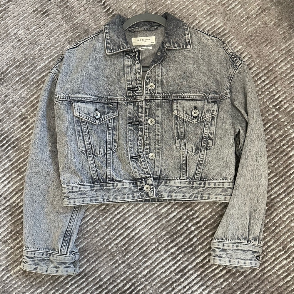 Rag and bone boxy denim jacket